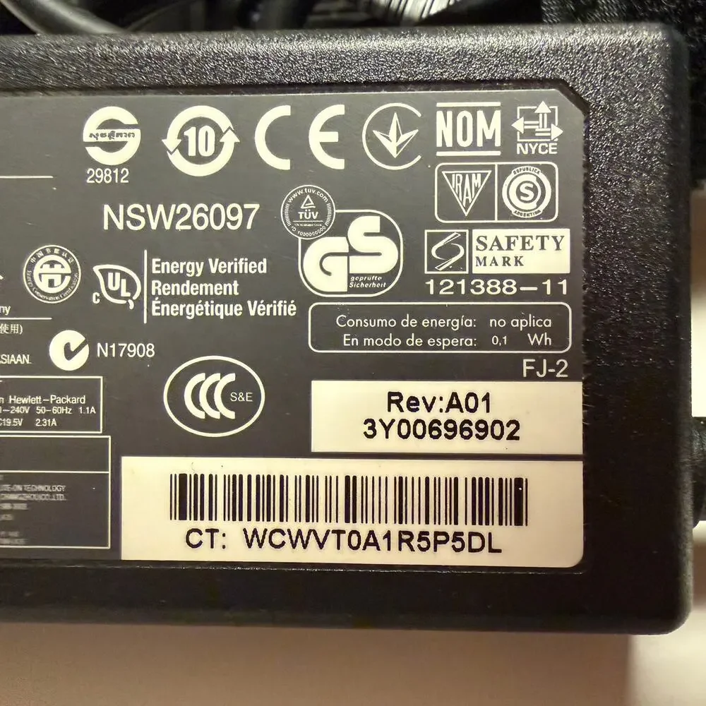 Genuine 45W HP Laptop Charger AC Power Adapter 45W. NSW26097. 19.5V